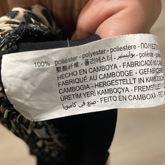 Zara animal print wide leg pants - Picture 5 of 6